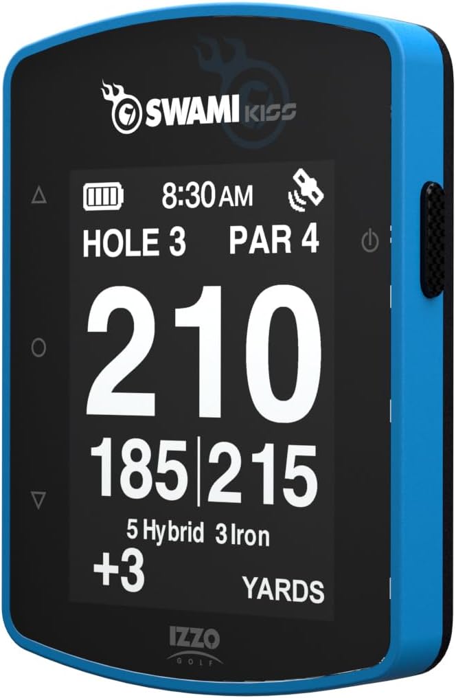 Swami KISS 2.0 Handheld Golf GPS - Integrated Magnets, Blue
