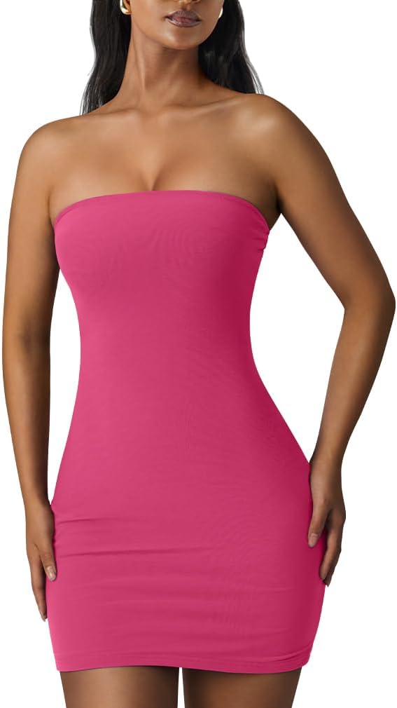 XXTAXN Women's Sexy Tube Sleeveless Bodycon Mini Dress Review