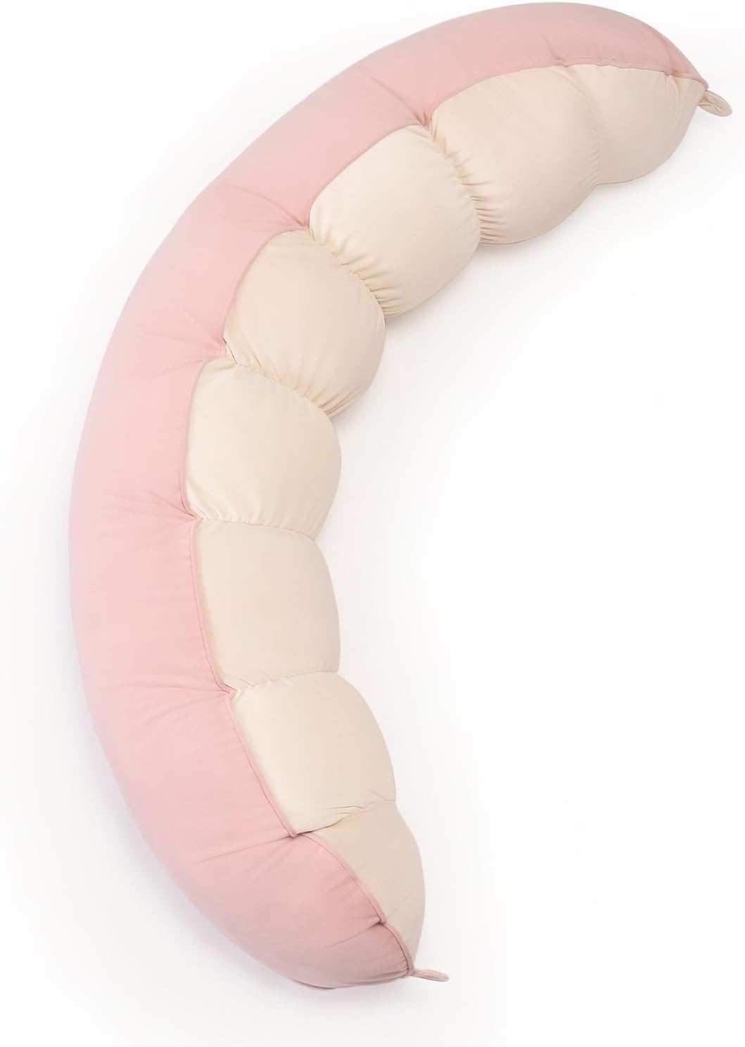 Peallow Long Round Body Pillow for Adults - Soft Supportive Design