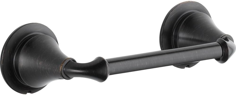 Linden Wall Mounted Pivoting Toilet Paper Holder in Bronze Finish