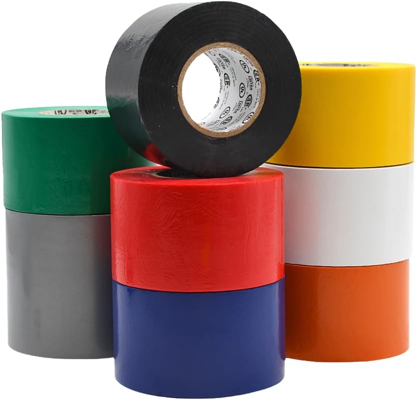 WOD Professional Grade Rainbow Electrical Tape for All Uses