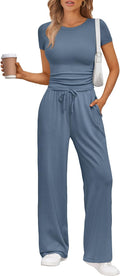 Trendy Queen 2 Piece Matching Summer Sweatsuit Lounge Set