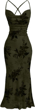 SOLY HUX Women's Floral Mesh Bodycon Cami Dress - Flattering Evening