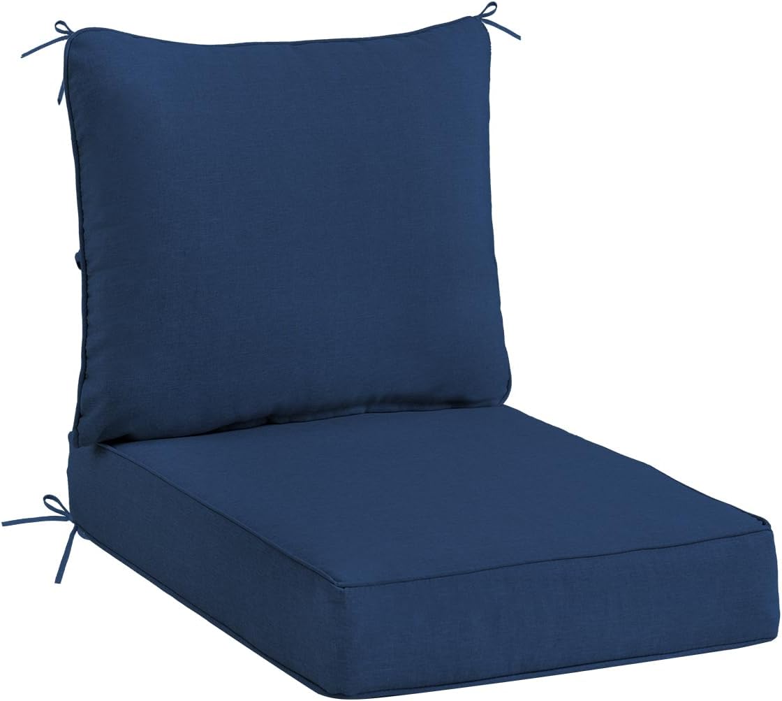 Sundale Outdoor Deep Seat Cushion for Patio Chairs, Dark Blue