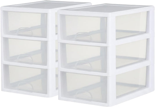 Sterilite Stacking Drawer 6-Pack for Closet Organization Needs