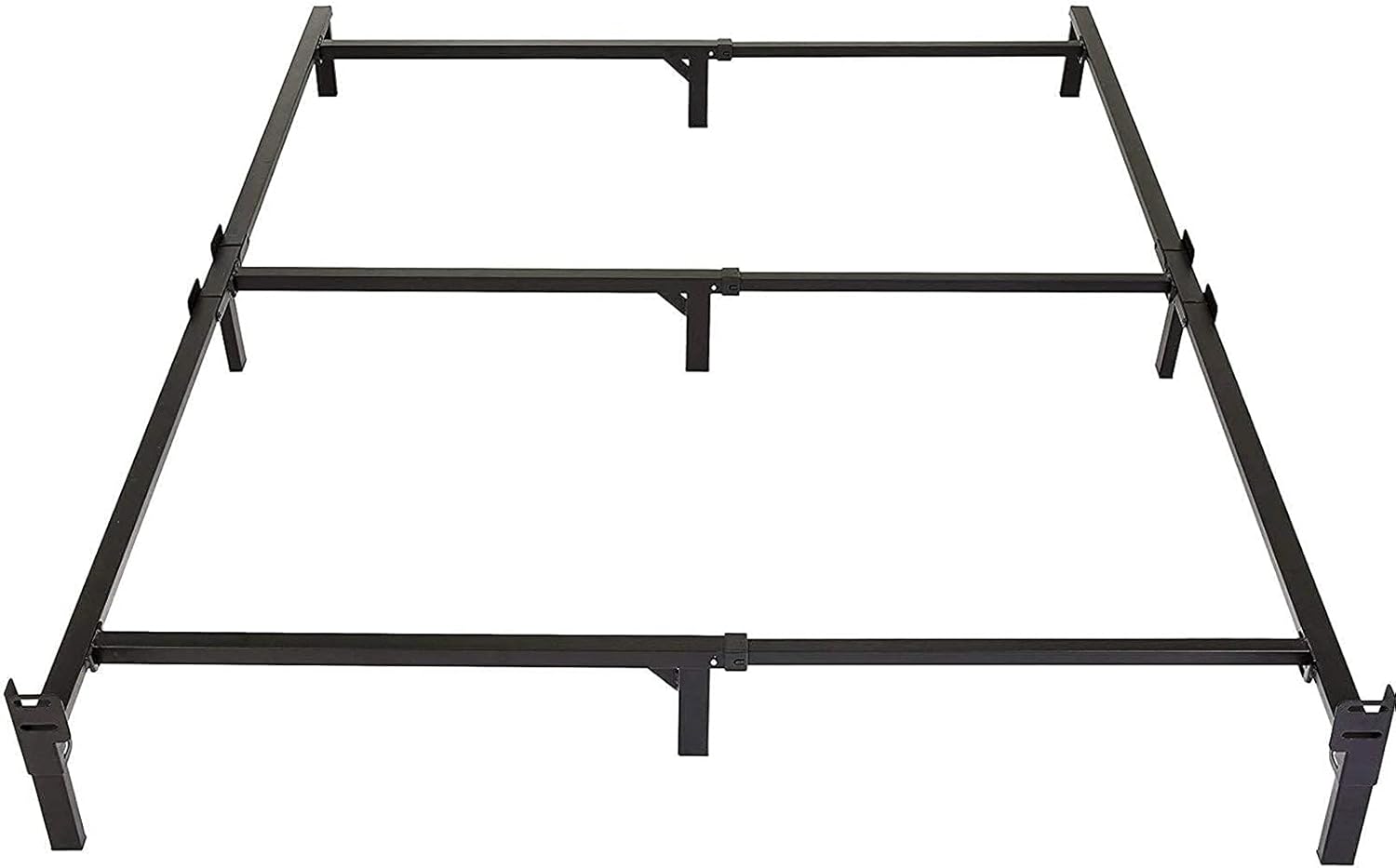 Full-Size Metal Bed Frame with 9-Leg Base for Stability