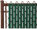 Green Ridged Slats for 4 ft Chain Link Fence - 82 Pack