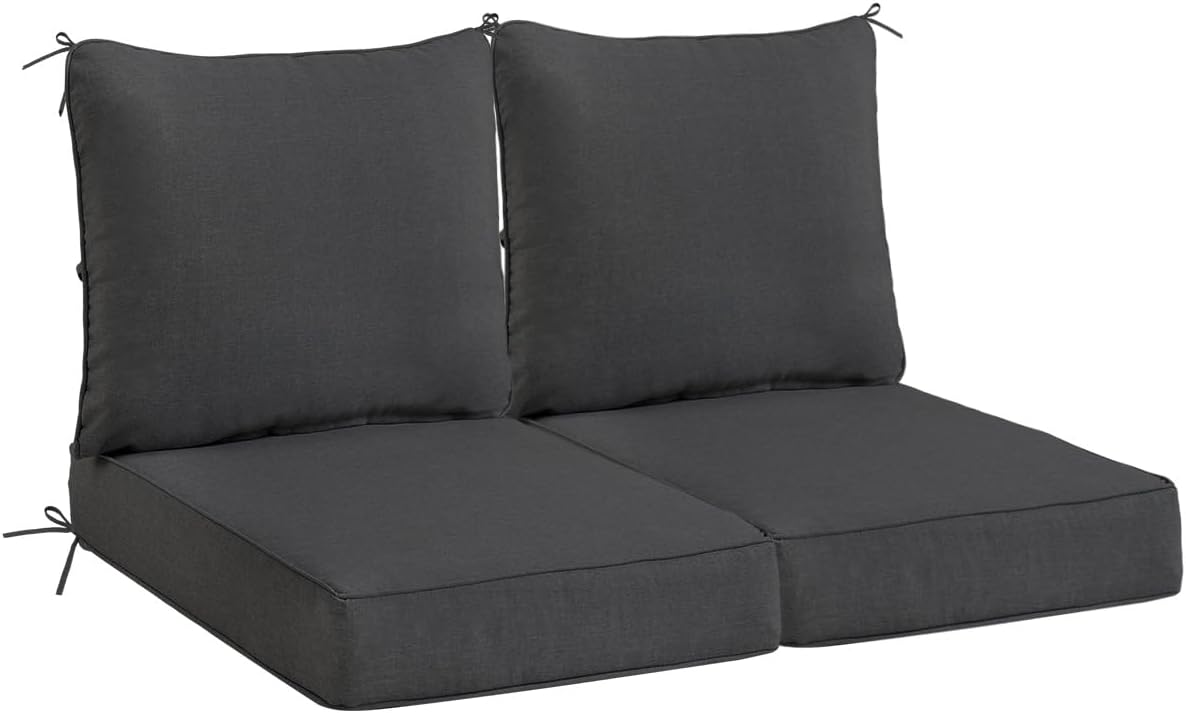 Sundale Outdoor Olefin Deep Seat Cushion Set for Patio Chairs
