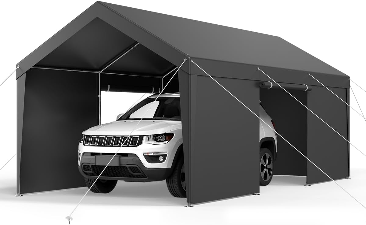 VEVOR 12x20 FT Heavy Duty Carport for All-Season Protection