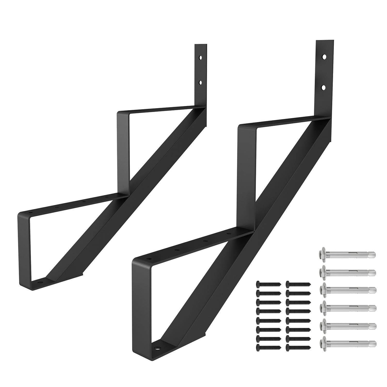 DIYHD Steel Stair Riser 2 Step Stringer for Deck Height 20in