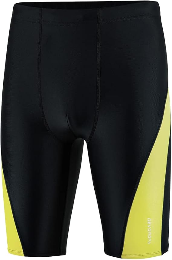 DEVOROPA Boys' Swim Jammers Quick Dry Athletic Swimming Shorts