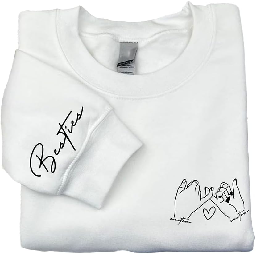 Personalized Besties Sweatshirt - Perfect Gift for Sisters & Best Friends