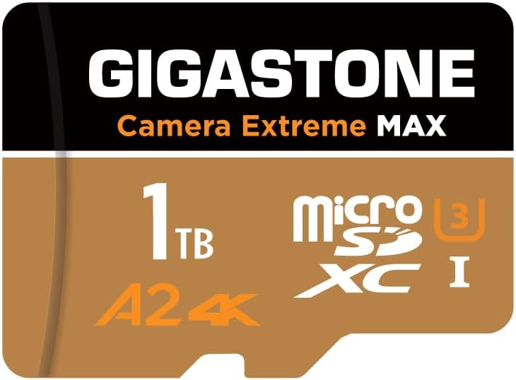 GIGASTONE 1TB Micro SD Card for 4K Cameras and More