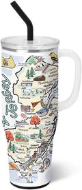 40oz Mega Mug Tumbler with Handle and Straw - Extra Large Insulated 24