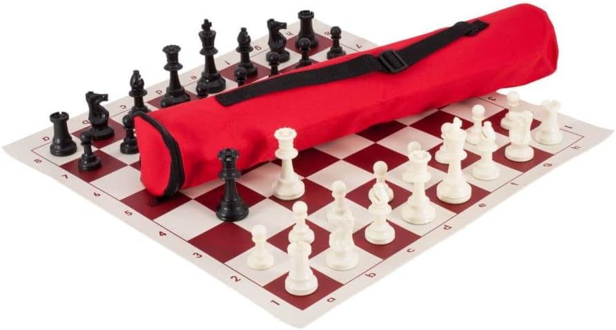 U.S. Chess Quiver Chess Set Combination - Triple Weighted Quality