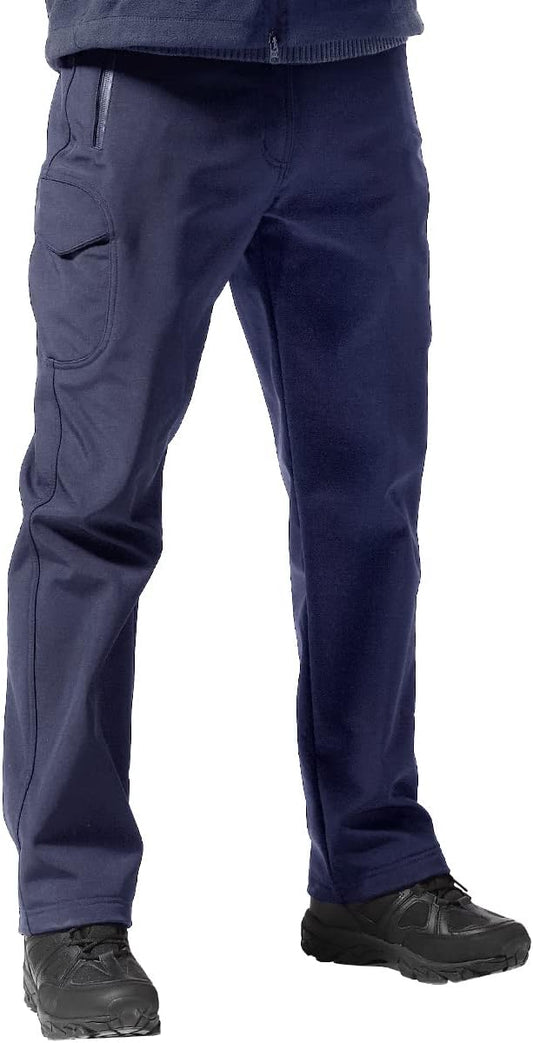 FREE SOLDIER Men's Outdoor Softshell Fleece Lined Cargo Pants