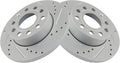TRQ Rear Performance Brake Rotors Set for Audi and Volkswagen