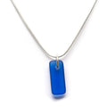 Sea Glass Murmur Pendant (Cobalt) - 16ft Snake Chain