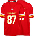 Men's Football Stitched T-Shirt Red and White - Custom Fan Jersey