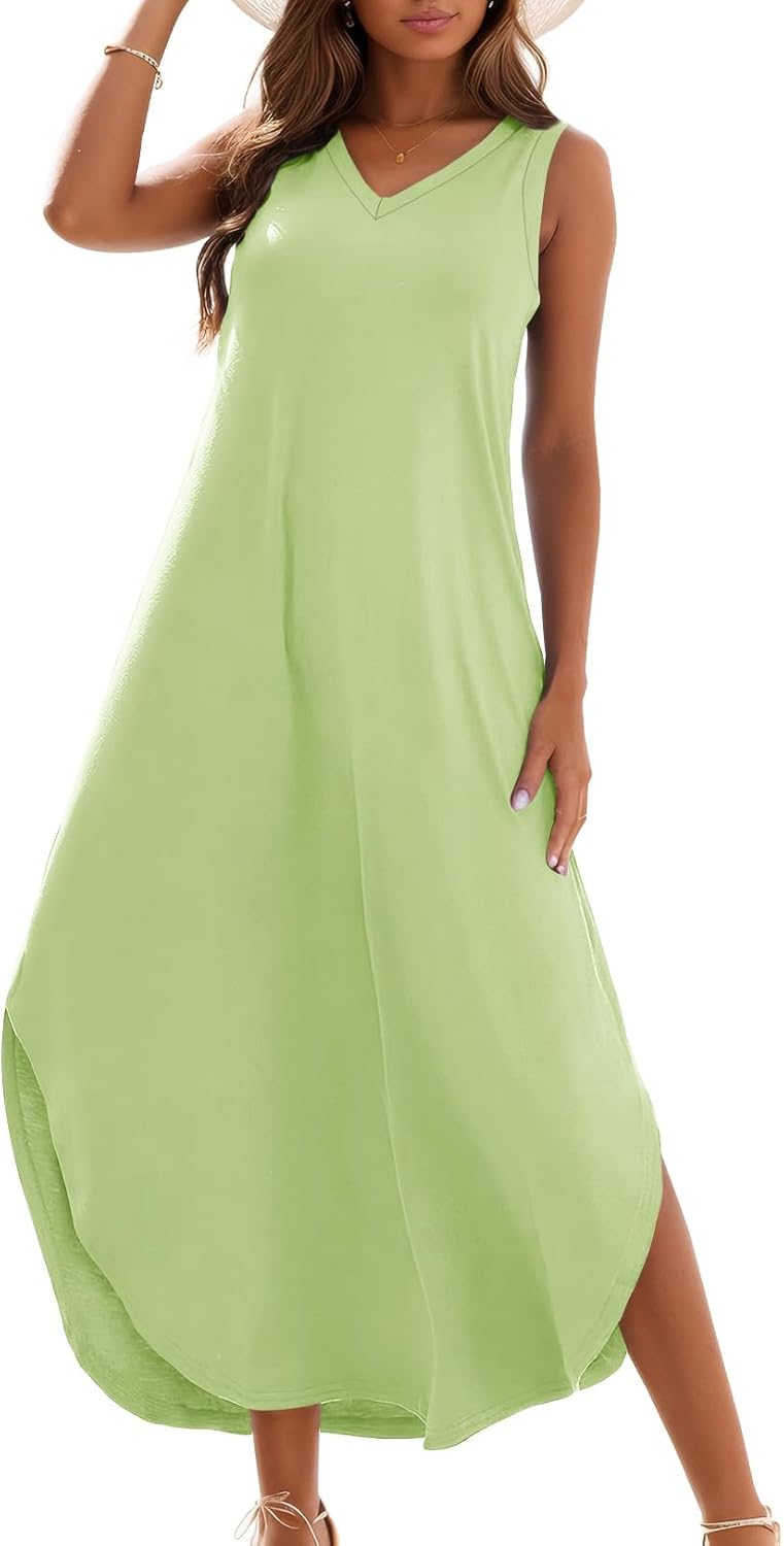 Zilcremo Women's Summer Casual Loose Sundress Long Dress Review
