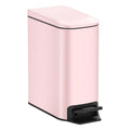 TIPGO Slim Bathroom Trash Can with Lid Soft Close - Compact 6L Bin