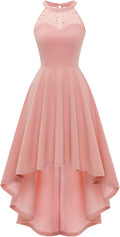 Hi Lo Cocktail Dress Womens Halter A-Line - Flattering Fit Women's
