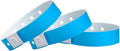 500 Neon Blue Plastic Wristbands for Events - Secure, Extended Wear