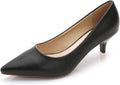 Stunner Women's Pointed Toe Low Heel Dress Pumps - Elegant Comfort