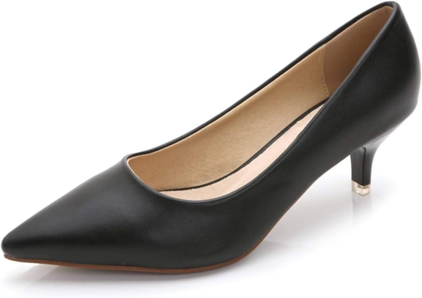 Stunner Women's Classic Fashion Pointed Toe Low Heel Pumps Shoes