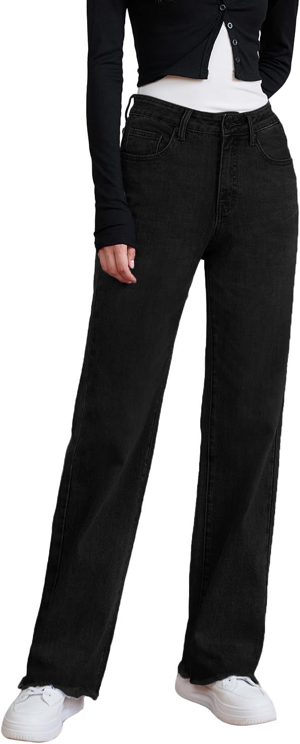 Womens High Waisted Jeans with Tummy Control for Comfort