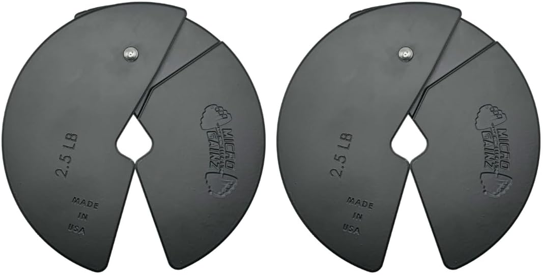 Micro Gainz 2.5 lb Fractional Weight Plates for Dumbbell Training