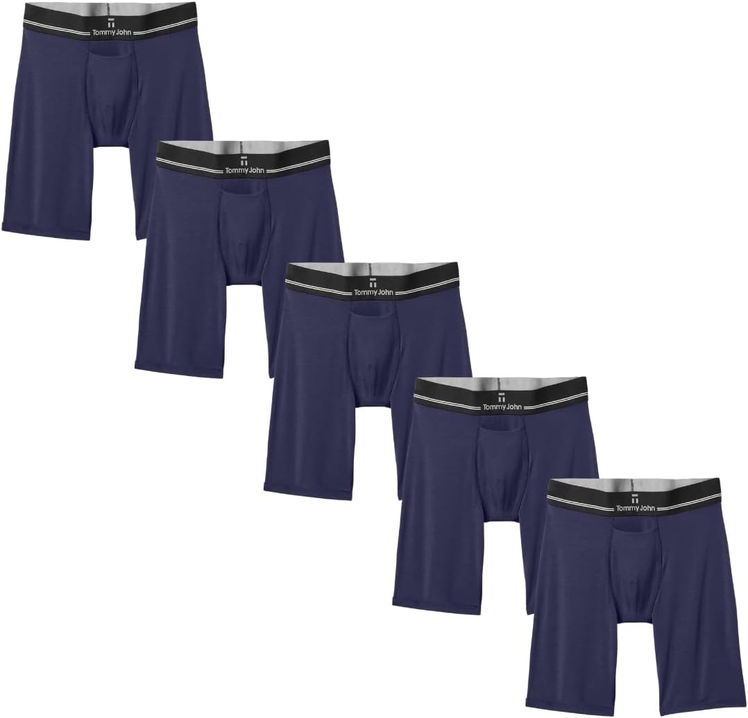 Tommy John Second Skin Boxer Briefs for Men with Quick Draw Fly