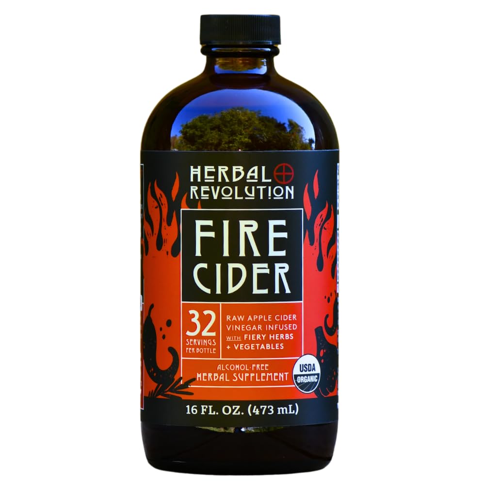 Certified Organic Fire Cider with Regenerative Farming 16 Oz