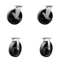 Rubbermaid 4465L1 Locking Replacement Caster Kit - Heavy Duty Fit