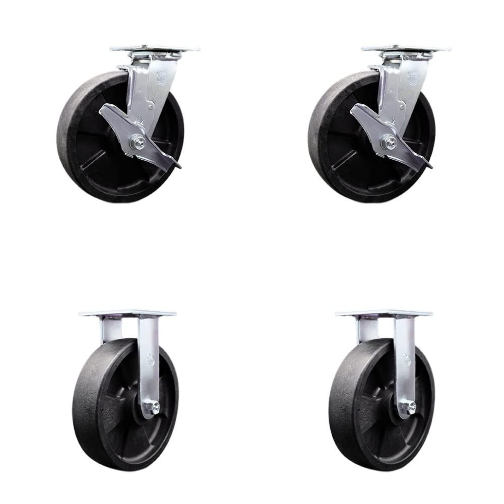Rubbermaid Locking Replacement Caster Kit for A Frame Truck