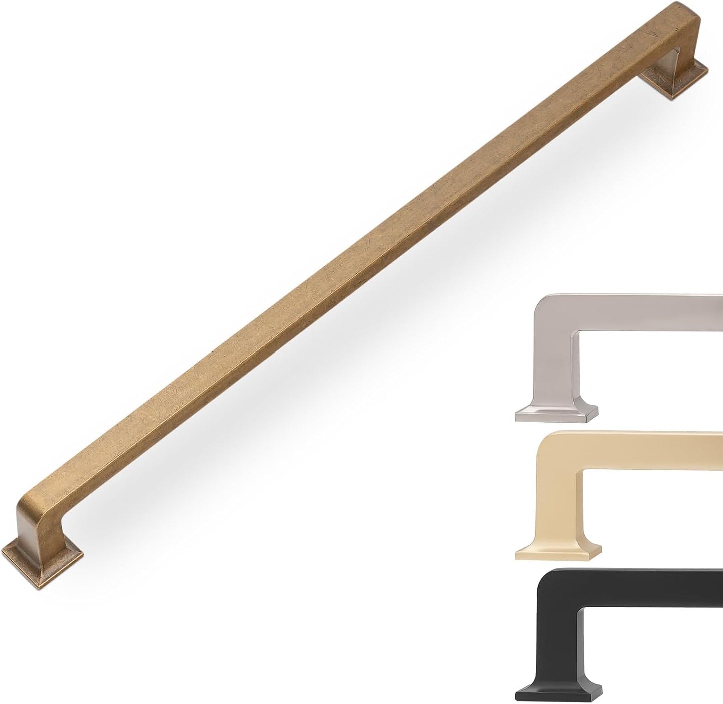 Antique Brass Cabinet Pulls 12-3/5 Inch Handles for Kitchen