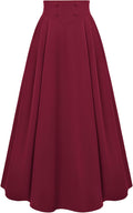 Scarlet Darkness Victorian Skirt for Women - High Waisted Maxi