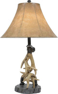 Black Forest Faux Antler Table Lamp - Rustic Cabin Lighting