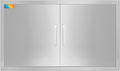 Stainless Steel Double BBQ Access Door for Outdoor Kitchens