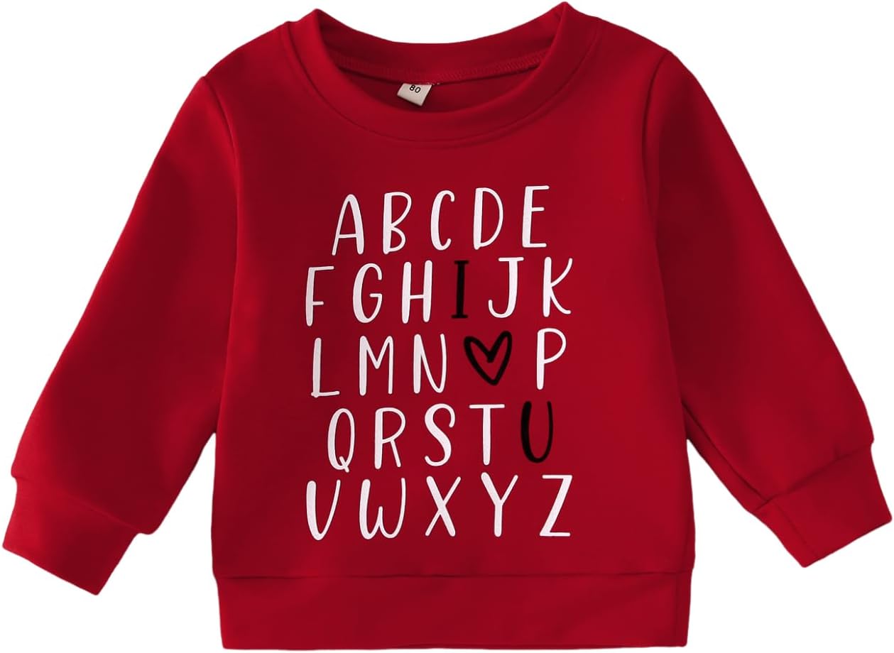 I LOVE U Heart Sweater for Toddler Boy/Girl