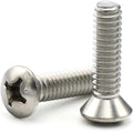Phillips Oval Head Machine Screws 316 Stainless Steel - 1/4ft-20 x 3