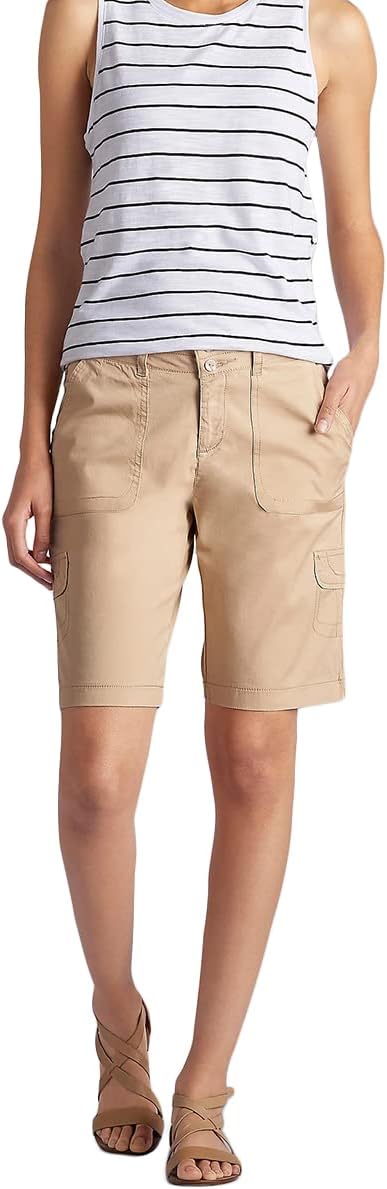 Lee Women's Relaxed Fit Avey Cargo Bermuda Shorts for Comfort
