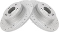 TRQ Rear Performance Brake Rotors Set for Mercedes-Benz