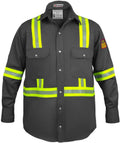 Flame Resistant Hi Vis FR Cotton Shirt for Men - 7 oz HRC 2