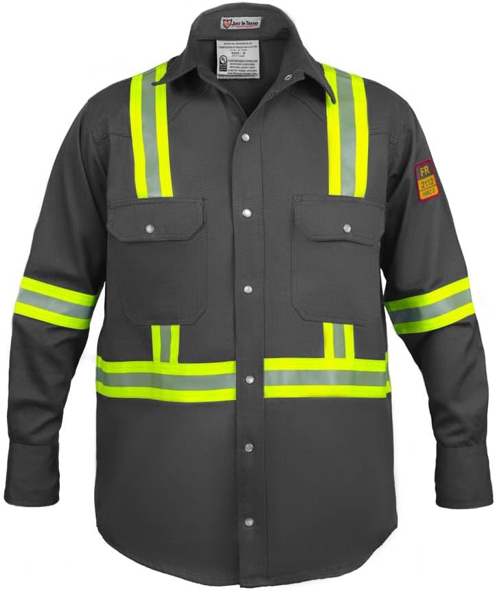 Flame Resistant High Visibility FR Shirt - 100% Cotton 7 oz