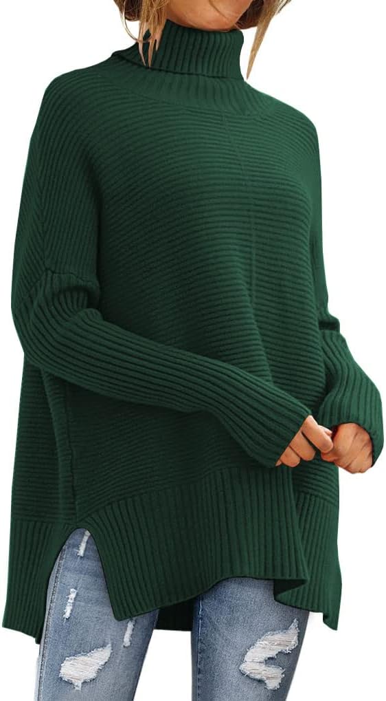 EFAN Women's Turtleneck Oversized Sweaters for Trendy Fashion