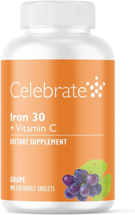 Celebrate Vitamins Iron Supplement with Vitamin C for WLS Patients