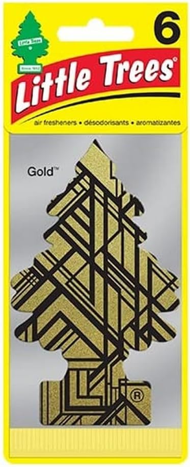 LITTLE TREES Gold Air Freshener: Multi-Scented Bliss