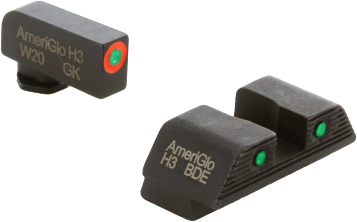 AMERIGLO Trooper Series Green Tritium Sight Set for Glock Gen 5