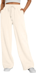 Trendy Queen Womens Wide Leg Fleece Lined Sweatpants for Comfort